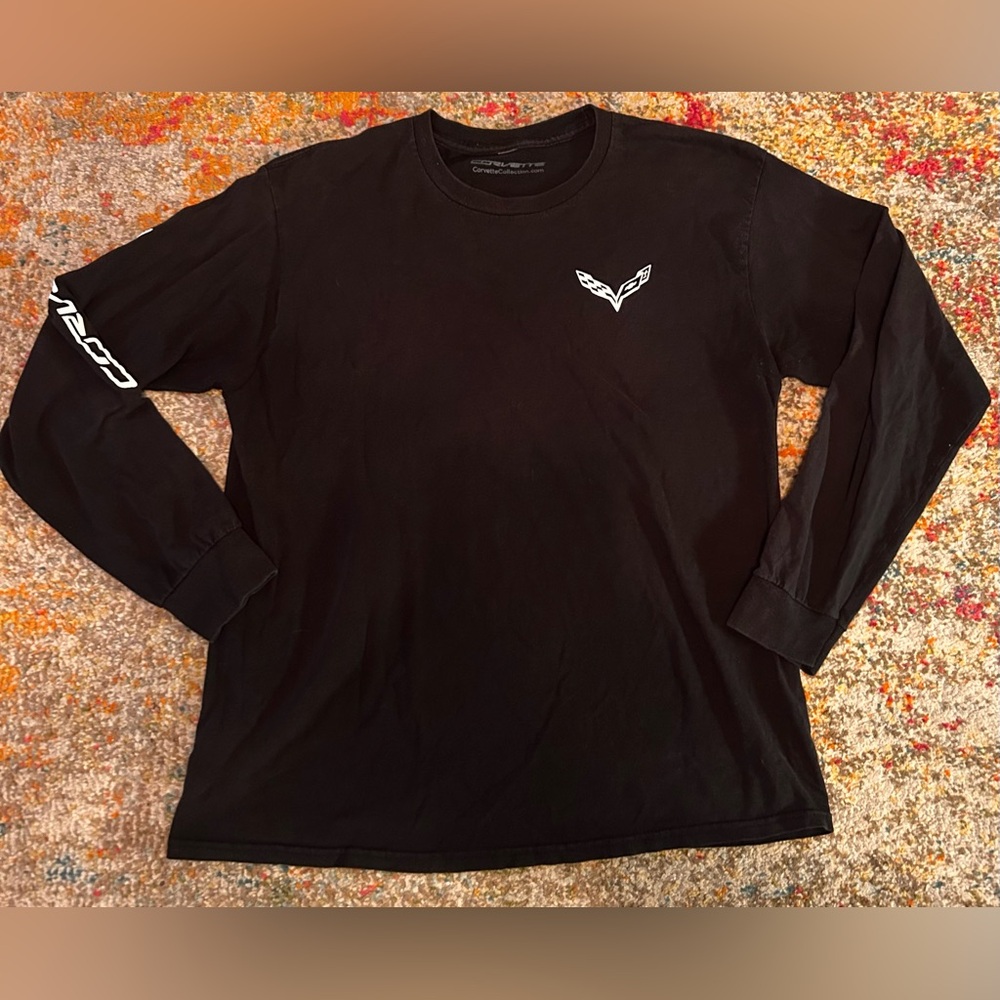 Corvette Collection Mens Longsleeve Black Shirt. Size Large. Tag Ripped Off.